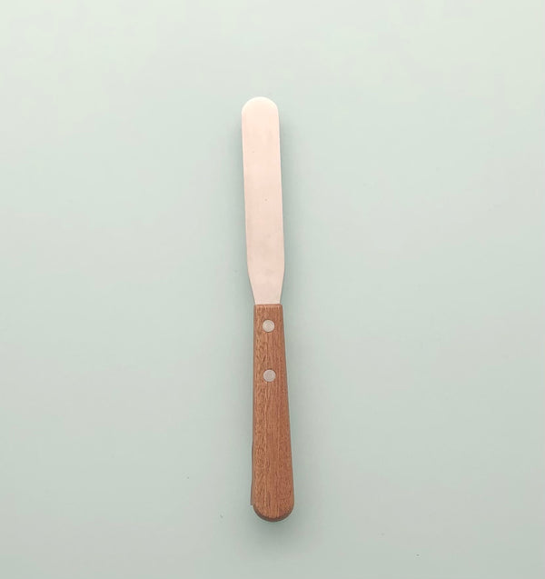 SS Spatula with Wooden Handle 100mm